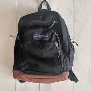 JanSport Black and Brown Backpack
